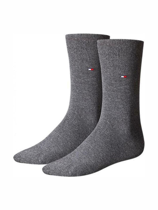 Tommy Hilfiger Men's Solid Color Socks Anthracite Melange 2Pack
