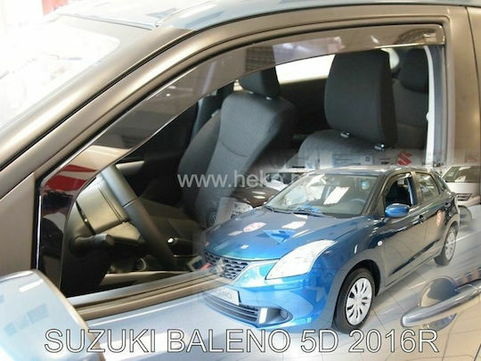 Heko Set of Windbreakers Front Car Dark Fime for Suzuki Baleno 2pcs