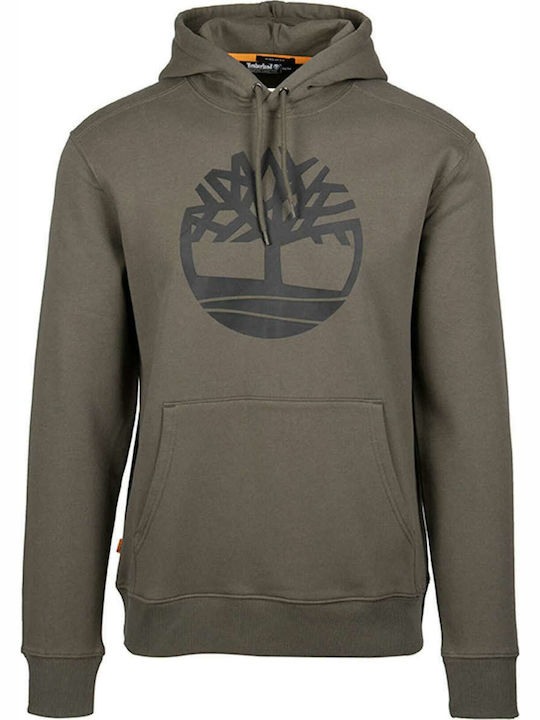 Sweatshirt with Hood Khaki