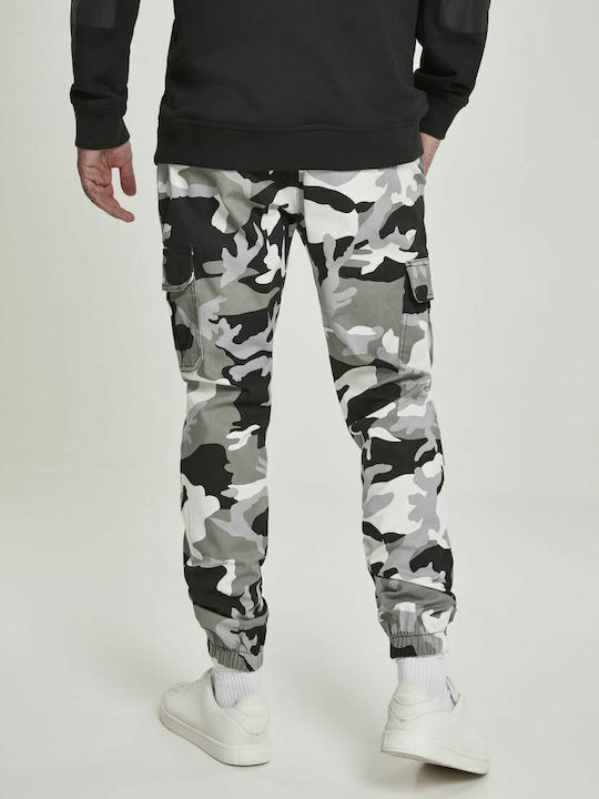 Trousers Cargo Elastic in Regular Fit Snow Camo