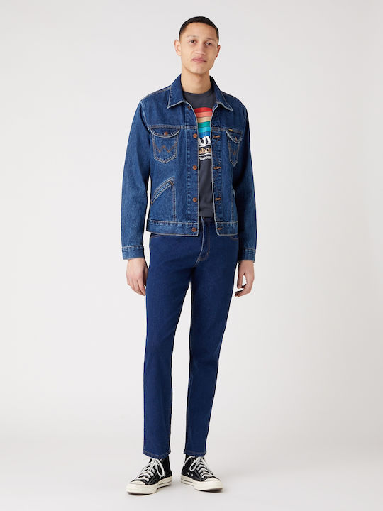 Texas Ανδρικό Παντελόνι Τζιν με Slim Straight Εφαρμογή Μπλε