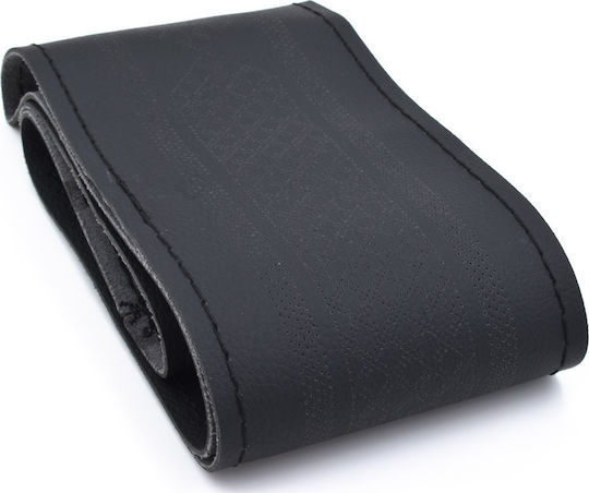 Car Steering Wheel Cover Tailored with Diameter 37-38cm made of Leatherette Black