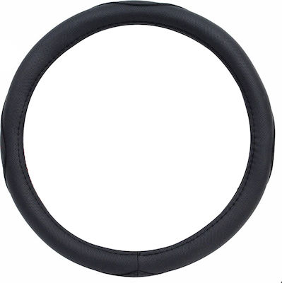 AMiO Car Steering Wheel Cover with Diameter 35-37cm Synthetic Black