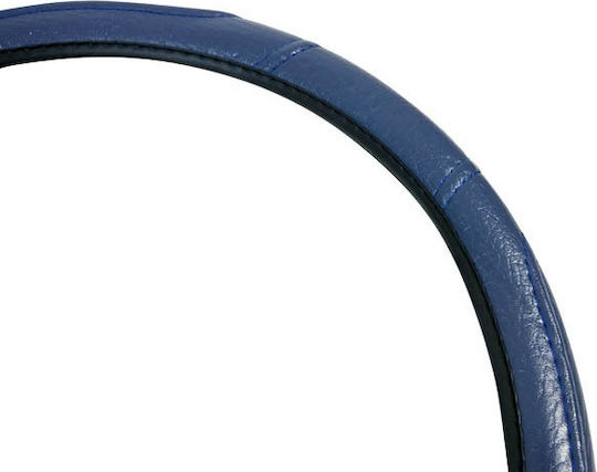 Auto Gs Auto-Lenkradabdeckung mit Durchmesser 40cm aus Kunstleder Blau