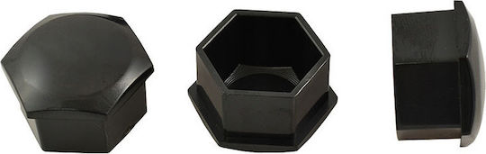 J-Tec Bolt Caps Black Decorative Caps for 17mm Lug Nuts, 21 pieces 21pcs