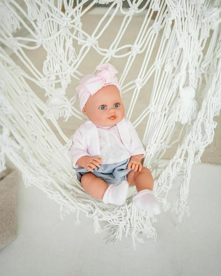 Magic Baby Baby Doll Daniela With Pink Bow For 0+ Years 47 cm