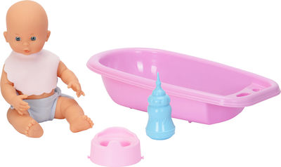 Falca Dolls Baby Doll Set Mon Bebe Bath for 3+ Years Old 35 cm.