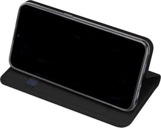 Dux Ducis Skin Pro Buchen Sie Synthetisches Leder Schwarz (Galaxy A22 4G)