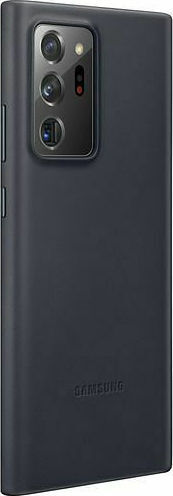 Samsung Leather Cover Umschlag Rückseite Leder Schwarz (Galaxy Note 20 Ultra)
