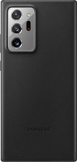 Samsung Leather Cover Umschlag Rückseite Leder Schwarz (Galaxy Note 20 Ultra)