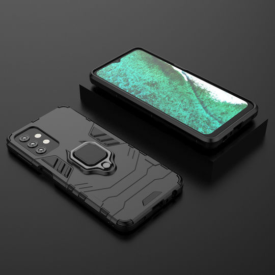 Hurtel Umschlag Rückseite Kunststoff Schwarz (Galaxy A32 5G)