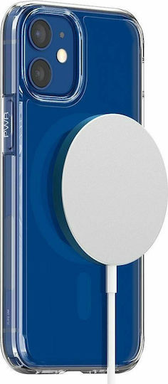 Spigen Ultra Hybrid Mag Plastic / Silicone Back Cover Blue (iPhone 12 / 12 Pro)