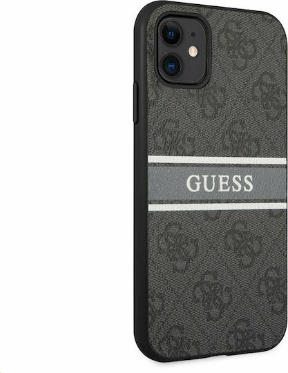 Guess 4G Printed Stripe Back Cover Plastic Gray for iPhone 11