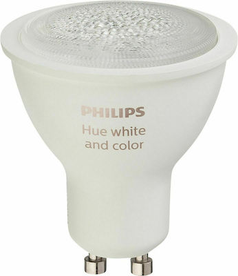 Philips Bec inteligent LED 5.7W pentru Soclu GU10 și Formă PAR16 RGBW 350lm Reglabil în intensitate