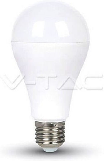 V-TAC VT-217 Λάμπα LED 17W 134mm για Ντουί E27 και Σχήμα A65 Φυσικό Λευκό 1521lm