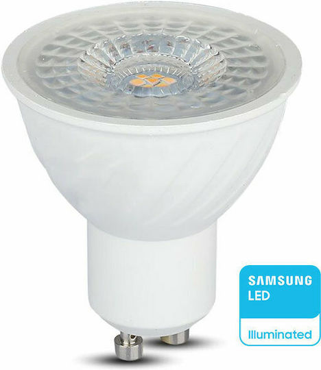 V-TAC VT-247 LED Bulb 6.5W for Socket GU10 and Shape MR16 Natural White 480lm