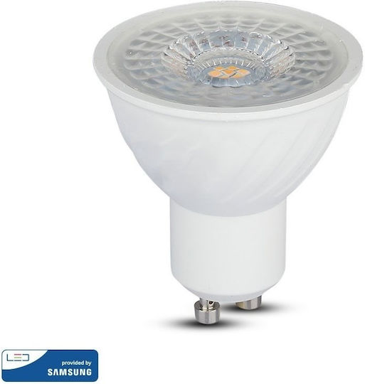 V-TAC VT-247 LED Bulb 6.5W for Socket GU10 and Shape MR16 Natural White 480lm