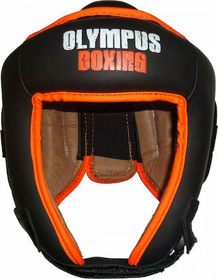 Olympus Sport lse Matt Κάσκα Πυγμαχίας Ενηλίκων Aνοιχτού Τύπου από Συνθετικό Δέρμα Μαύρη