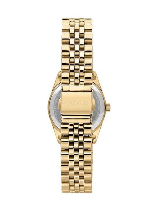 Oui & Me Coquette Diamonds Womens Watch 30mm Battery Gold