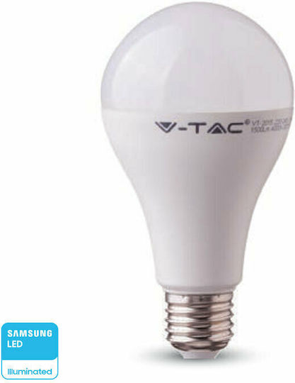 V-TAC VT-298 Bec LED 18W pentru Soclu E27 și Formă A80 Alb rece 2000lm