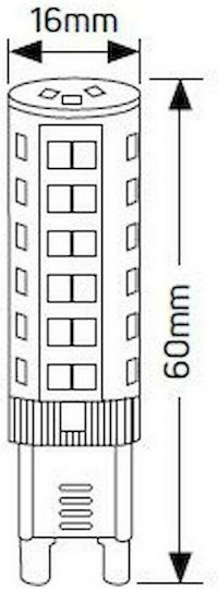Geyer LED Bulb 5W for Socket G9 Warm White 470lm