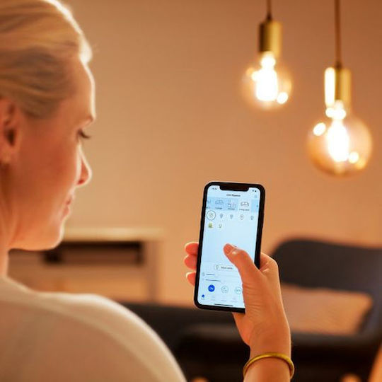 WiZ Smart Λάμπα LED 4.9W για Ντουί E14 και Σχήμα C35 Ρυθμιζόμενο Λευκό 370lm Dimmable