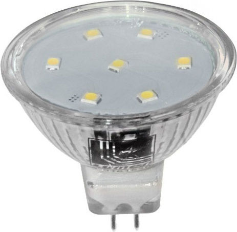 Adeleq LED Bulb 3W for Socket GU5.3 and Shape MR16 Warm White 300lm