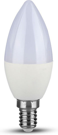 V-TAC VT-226 Λάμπα LED 5.5W 100mm για Ντουί E14 και Σχήμα C37 Φυσικό Λευκό 470lm