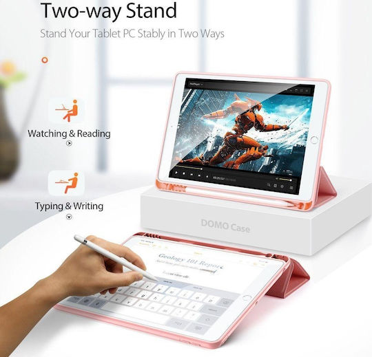 Dux Ducis Domo Flip Cover Ροζ Χρυσή (iPad 2019/2020/2021 10.2'')