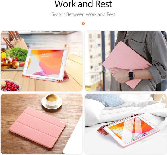 Dux Ducis Domo Flip Cover Ροζ Χρυσή (iPad 2019/2020/2021 10.2'')