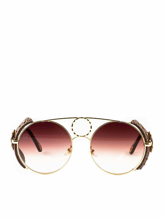 Olympus Sunglasses Odysseus Sunglasses Χρυσά with Metal Frame & Brown Lens Olympus Sunglasses Odysseus Sunglasses Χρυσά with Metal Frame & Brown Lens