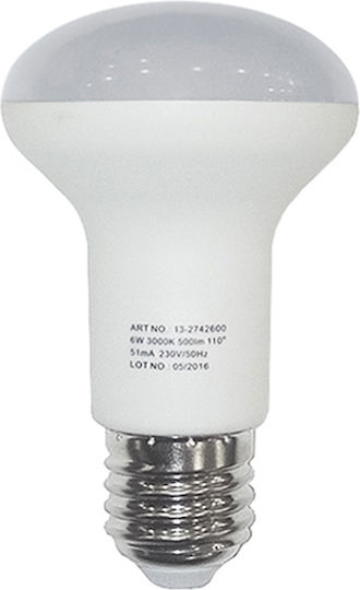 Adeleq Bec LED 10W 102mm pentru Soclu E27 și Formă R63 Alb cald 810lm