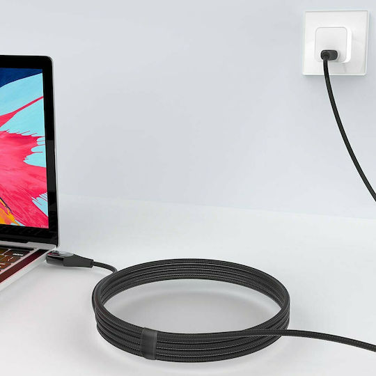 BlitzWolf BW-FC1 Braided USB 2.0 Cable USB-C male - USB-C 96W Μαύρο 1.8m