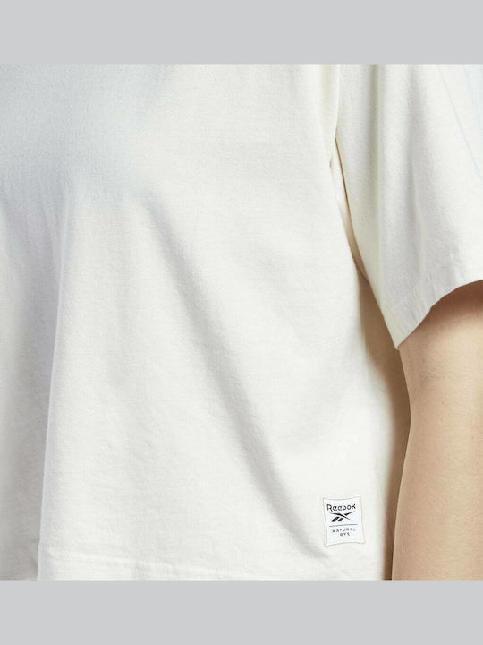 Classics Natural Dye Γυναικείο Καλοκαιρινό Crop Top Βαμβακερό Κοντομάνικο Ecru