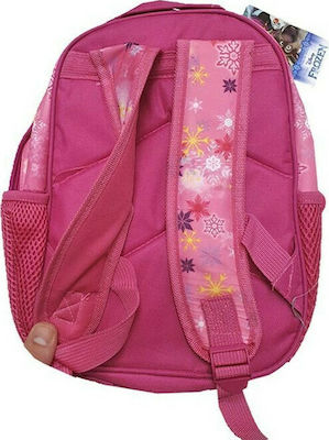 Frozen Σχολική Τσάντα Πλάτης Νηπιαγωγείου σε Ροζ χρώμα Μ22 x Π10 x Υ31cm