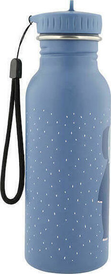 Trixie Kids Water Bottle Stainless Steel with Straw Mrs. Elephant 500ml