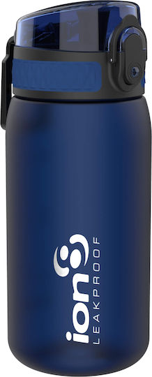Ion8 Sport Pod Kids Water Bottle Plastic Non Spill Blue 400ml