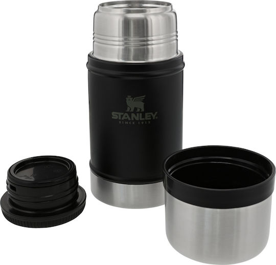 Stanley Legendary Classic Cutie pentru Mâncare Termos Inox Matt Black Pebble 700ml 1buc