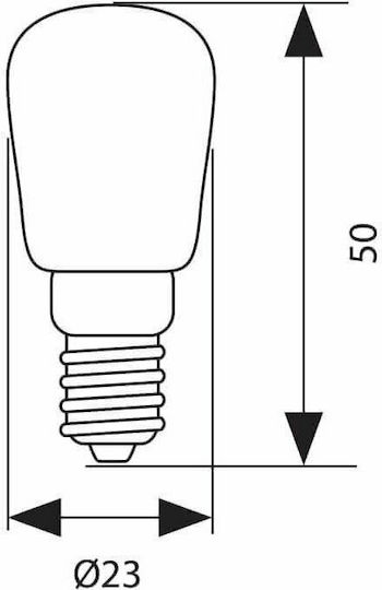Vivalux Λαμπάκι Ψυγείου 1.5W για Ντουί E14