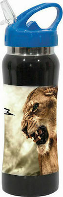 No Fear Ανοξείδωτο Παγούρι με Καλαμάκι 570-45238 Animals Gorilla 580ml