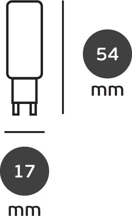 VK Lighting LED крушка 5W за фасунга G9 Топло бяло 350лм Димируем