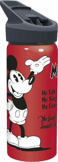 Stor Παιδικό Παγούρι Mickey Πλαστικό με Καλαμάκι Κόκκινο 710ml