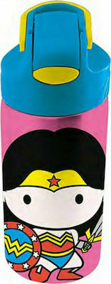 Graffiti Kids Stainless Steel Water Bottle Wonder Woman Multicolour 500ml