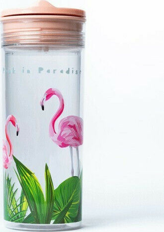 Chic Mic SlideCup Crystal Kids Water Bottle Plastic with Screw Cap Non Spill 500ml