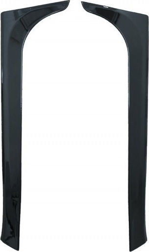 Spoiler Car Sideways Right-Left Add-ons 18 Black Compatible with Volkswagen Polo