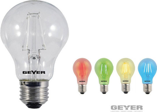 Geyer LED Glühbirne 4W für E27 Fassung und Form A60 Grüne 120lm