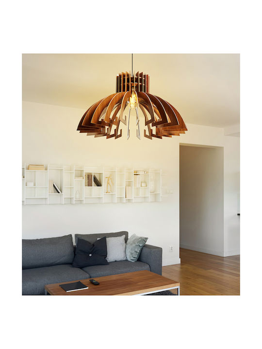 HomeMarkt Walnut Pendant Light Brown with Socket E27 54cm