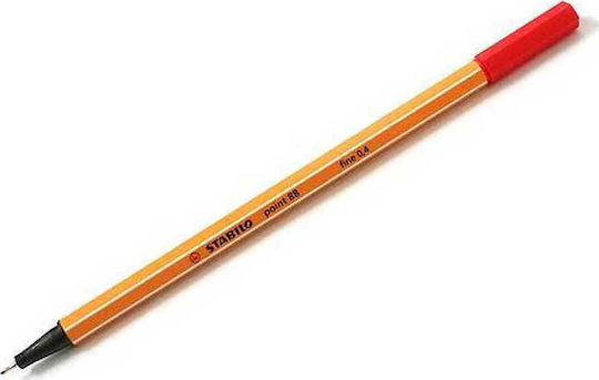 Stabilo Point 88 Μαρκαδόρος Σχεδίου Κόκκινος 0.4mm