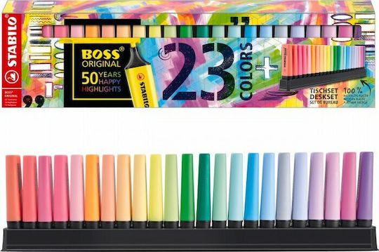 Stabilo Boss Deskset Highlighters 5mm Multicolour 23pcs