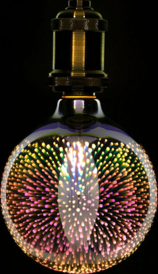 GloboStar Galaxy Extreme Glass LED крушка 5W 180mm за фасунга E27 и форма G125 Топло бяло 300лм